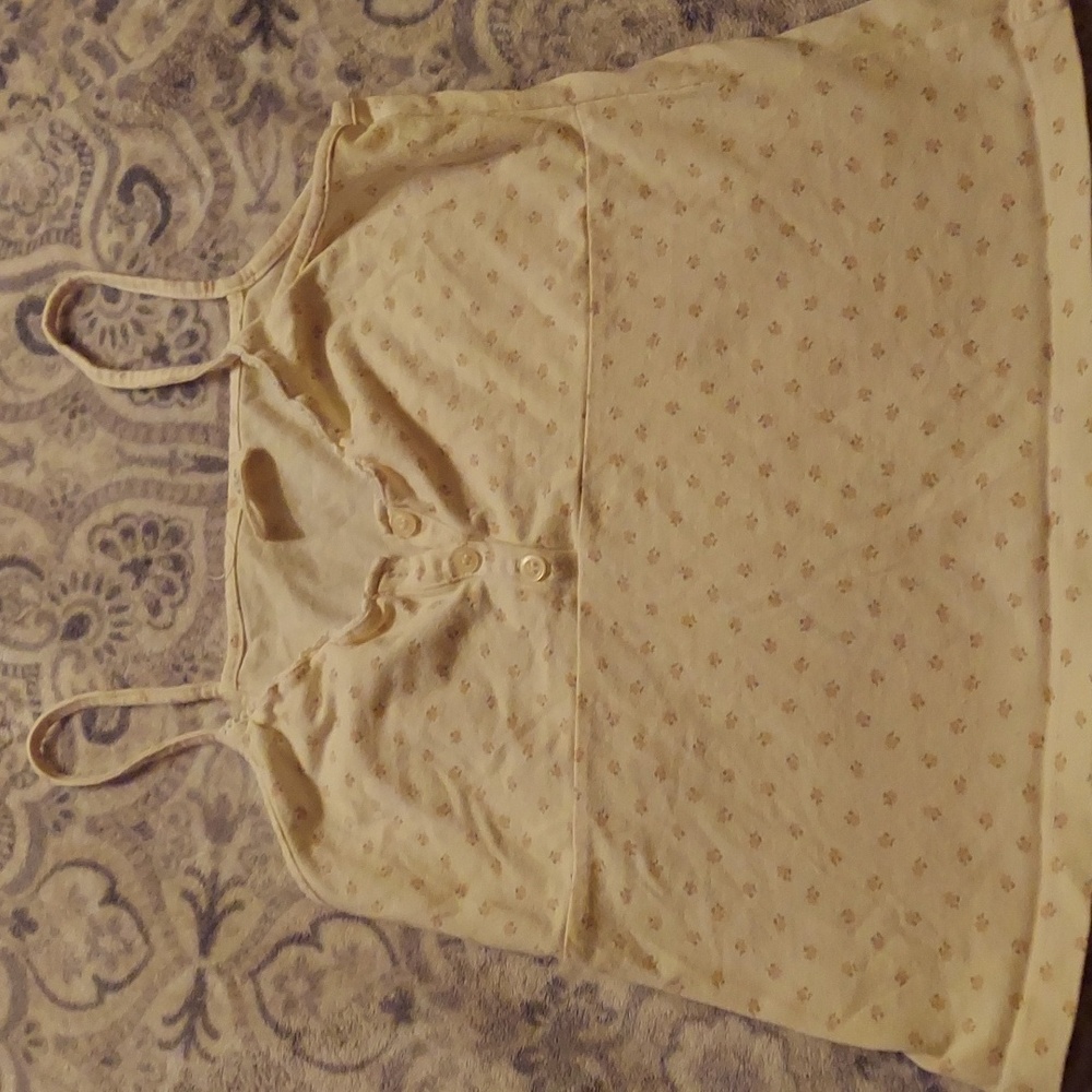 John Galt for Brandly Melville cream colored cotton crop top